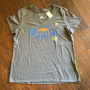 NWT NFL Super Bowl LVI - Rams Graphic T-Shirt, Lds XL, Grey